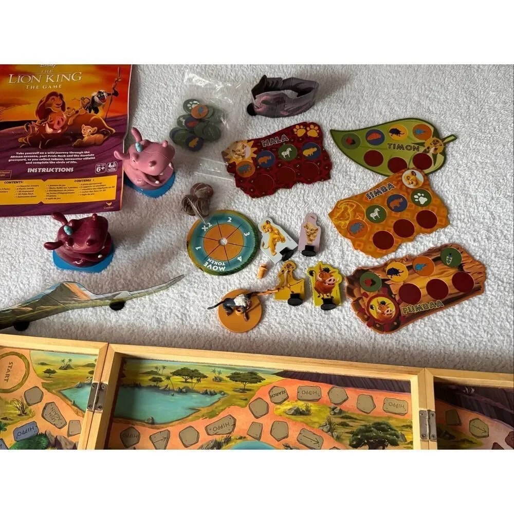 Disney The Lion King Board Game/Wood Retro Edition